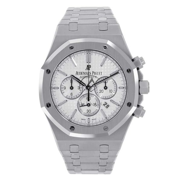 Audemars Piguet Royal Oak Chronograph white dial super clone replica watches in dubai at watchesindubai.com