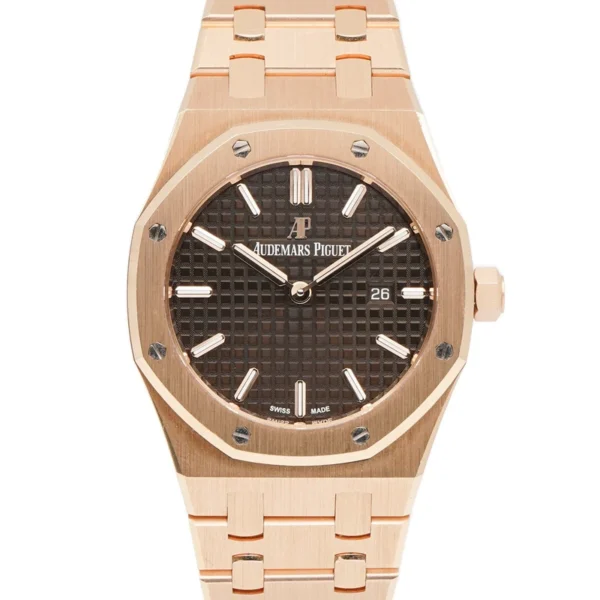 Audemars Piguet royal oak black dial with rose gold bazel super clone replica watches in Dubai