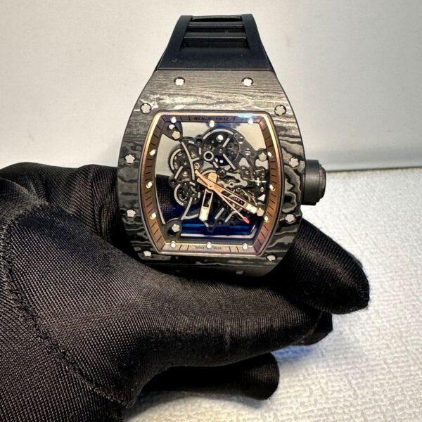 RICHARD MILLE RM 055 black carbon with rosegold marking super clone 1:1 Slim watch
