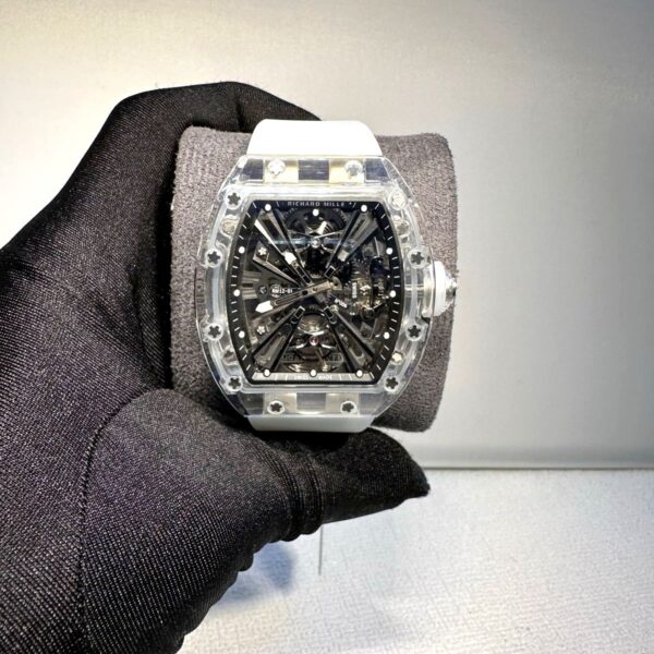 Richard Mille RM 12-01 white transparent Strap super clone 1:1 watches in dubai