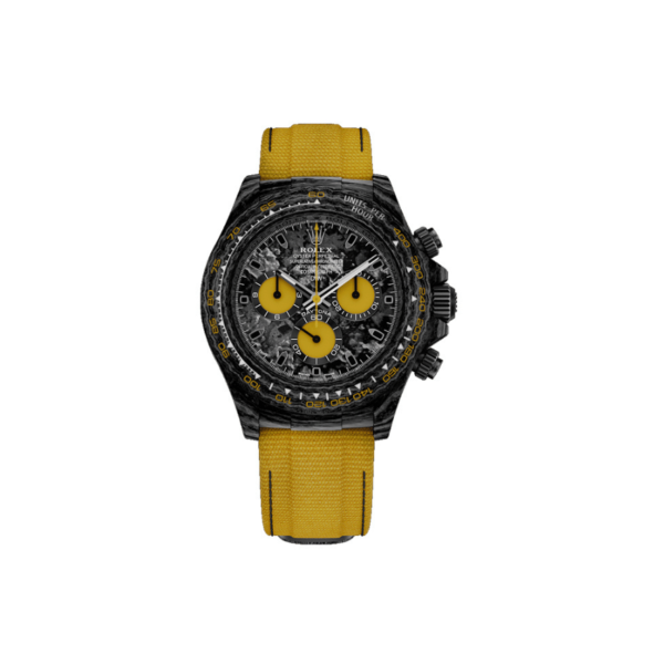 ROLEX DAYTONA DIW CARBON LEMON EDITION SWISS ETA WATCH