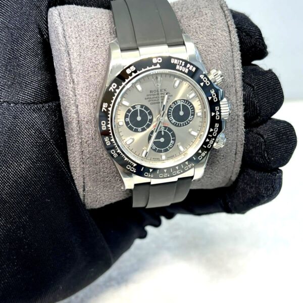 Rolex Cosmograph Daytona  Grey Dial  rubber strap super clone watch