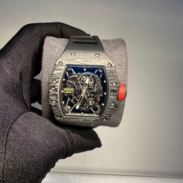 RICHARD MILLE RM 35-02 RAFAEL NADAL BLACK RUBBER STRAP SUPER CLONE WATCH